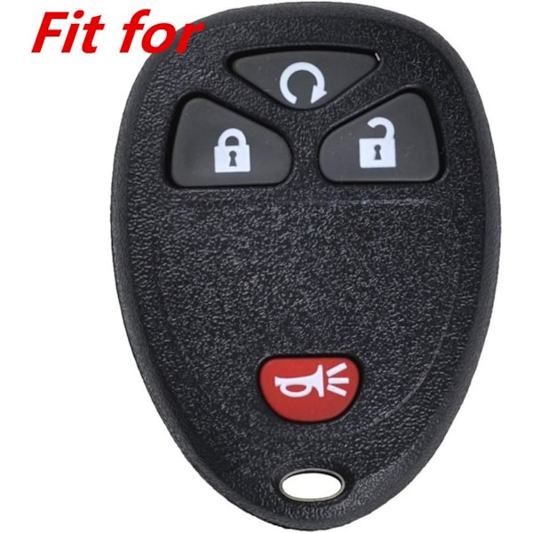 Silikonskydd Passar Buick Cadillac Chevrolet Chevy GMC Pontiac Saturn 4 Knappar Nyckelbricka OUC60270 OUC60221 M3N5WY8109
