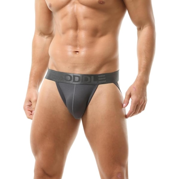 2025 Senaste Modell Herr Jockstrap Atletisk Support Manlig Aktiv Sport Jock Straps Underkläder Mörkgrå XX-Large