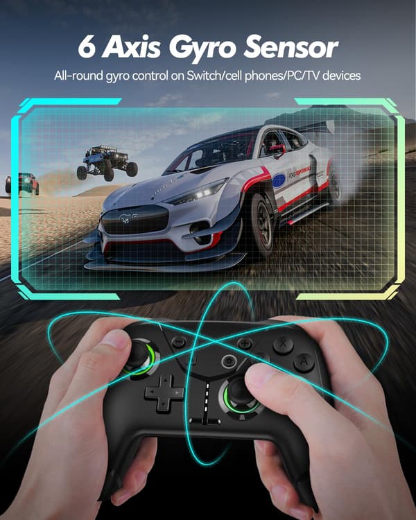 2025 Nyeste Modell Trådløs Switch 2 Pro Kontroller for Nintendo Switch 2/Switch/Lite/OLED, Bluetooth Spillkontroller for iPhone/Android/