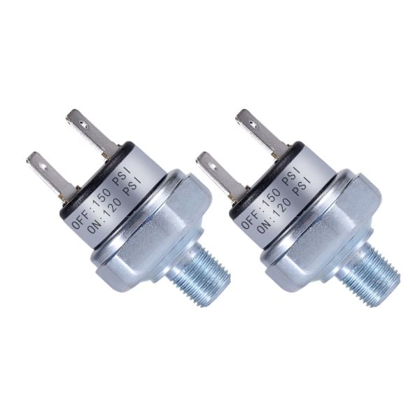 Högkvalitativ helt ny Lufttryckskontakt 120-150 PSI 1/8\"-27 NPT DC 24V 12V Luftkompressor Tryckkontakt 120PSI 150PSI AC 120