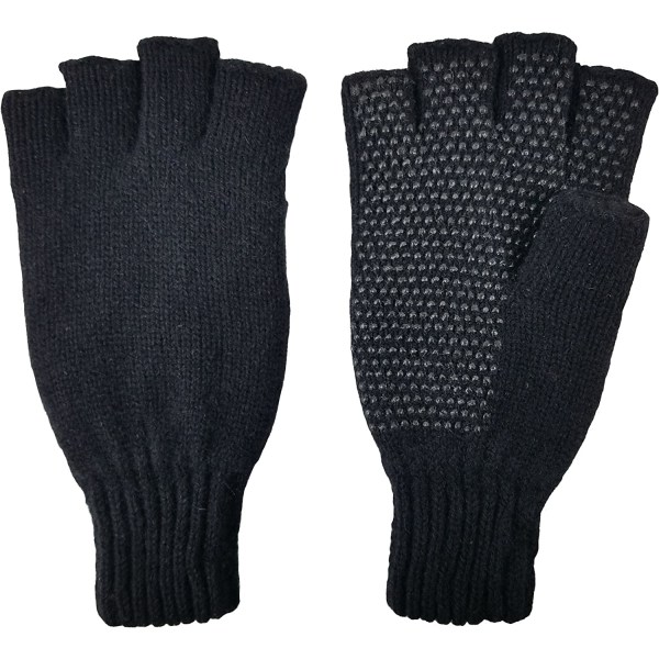 Ragg Wool Fingerless Handskar för män