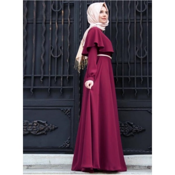 Muslim Cape Large Kläder för kvinnor med lång kjol rose 2XL