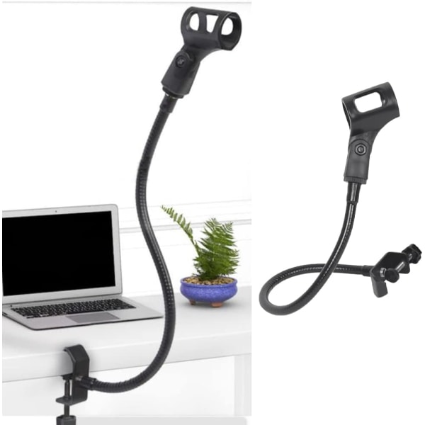 Justerbart mikrofonstativ - Svart Podium Mic Stand