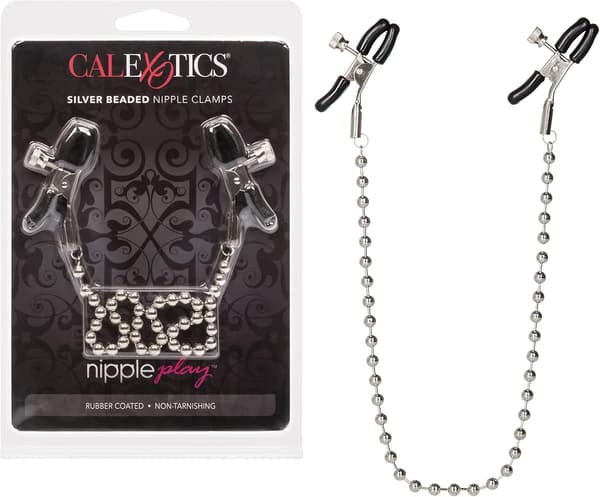 Nippel Lek Silver Pärlförsedda Nippelklämmor