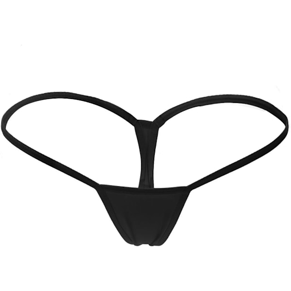 2025 Senaste Modell Dam Låg Midja Micro Back G-string Trosor Underkläder Svart Medium
