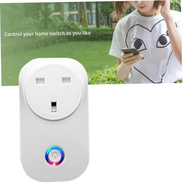 Wifi Uttag Smart Kontakt WIFI Uttag LSPA8 Fjärrkontroll Mini Switch Mäter