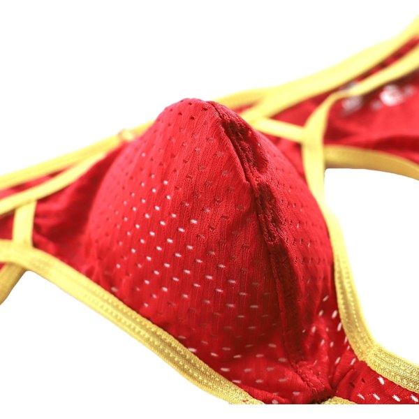 2025 Senaste Modell Herrkalsonger Jockstrap Sexiga Herr Tanga G-String Mesh Andningsbar Atletisk Stöd Svart Stor