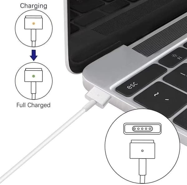 Mac Book Oplader 85W (T-Tip) Strømadapter, Erstatning for Mac Book Pro med 13/15-tommer Retina Display - Efter Midten af 2012