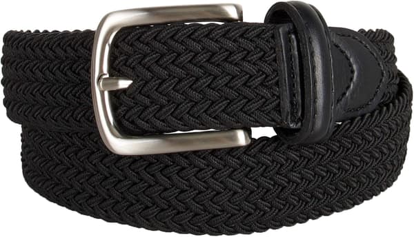 Flätat elastiskt stretchbälte för stora pojkar