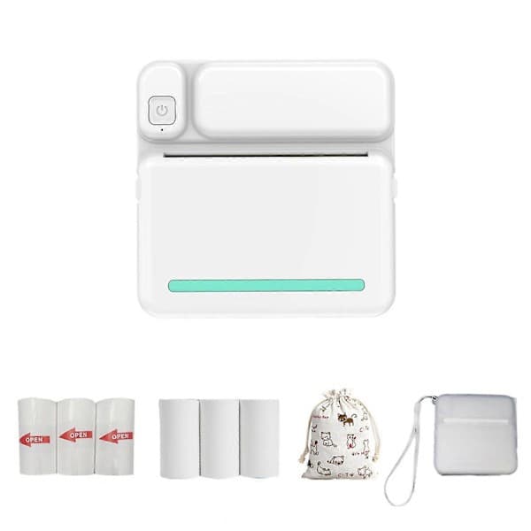Termisk bærbar Bluetooth-printer 57 mm Mini trådløs POS termisk billedfotoprinter til Android IOS mobiltelefon FLYE1984