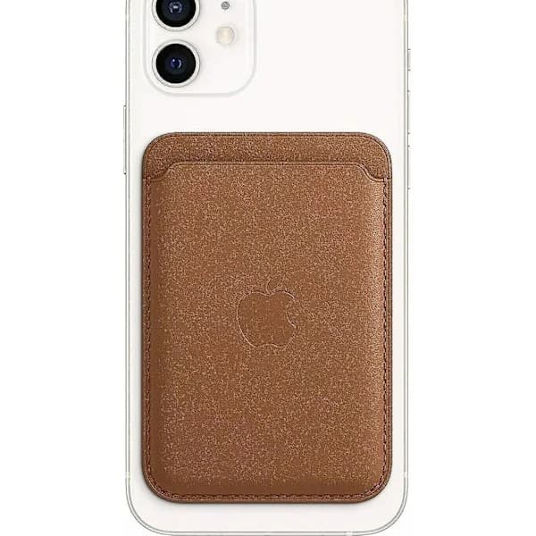 Applen virallinen nahkalompakko MagSafella iPhonelle - Satulanruskea
