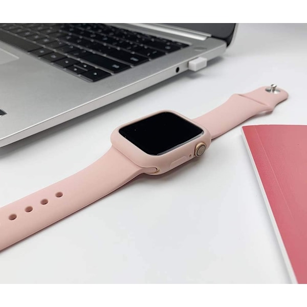 För Apple Watch-fodral 38 mm Serie 3/2 Mjukt 7- sand pink 38 mm