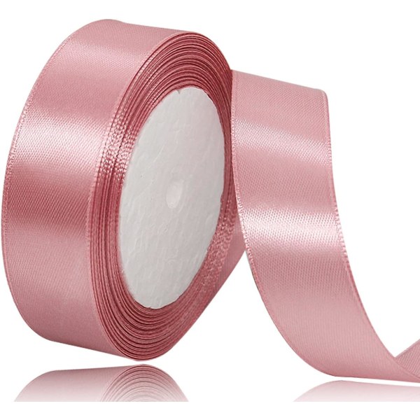 Roséguld Satinband - 25mm x 22 Meter för Hantverk