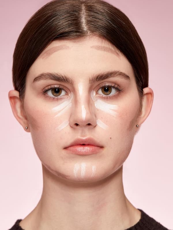 Fine Line 2-i-1 Näskontur & Highlight Penna Långvarig Vattentät Kräm Bronzer & Highlight Sticks-Buff