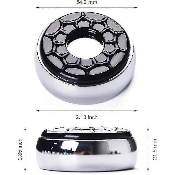 Shuffle curling, 53 mm, 8 stk. pr. sæt (grå og sort)