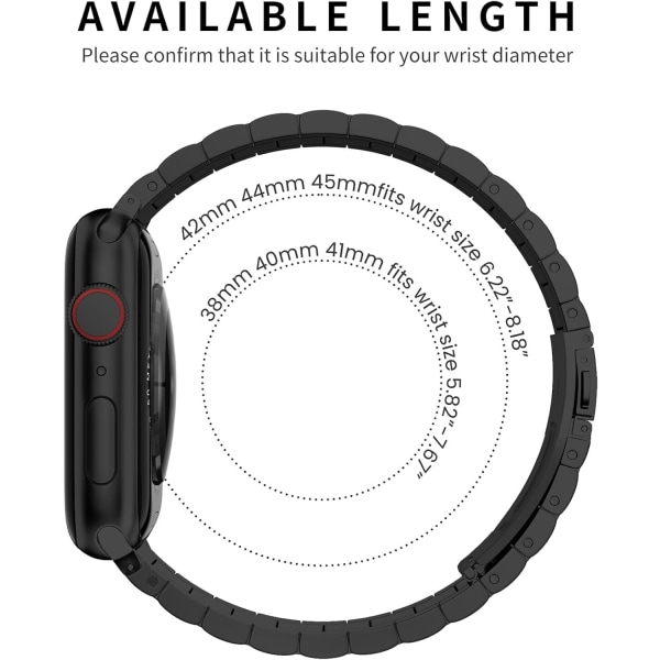 Kompatibel med Apple Watch Band 49mm 45mm 44mm 42mm för Män