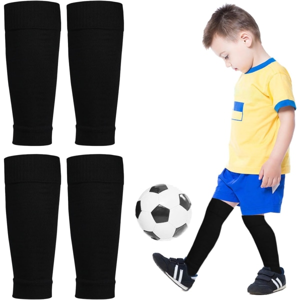 Fotbollsstrumpor för barn - Elastiska benskydd för fotboll
