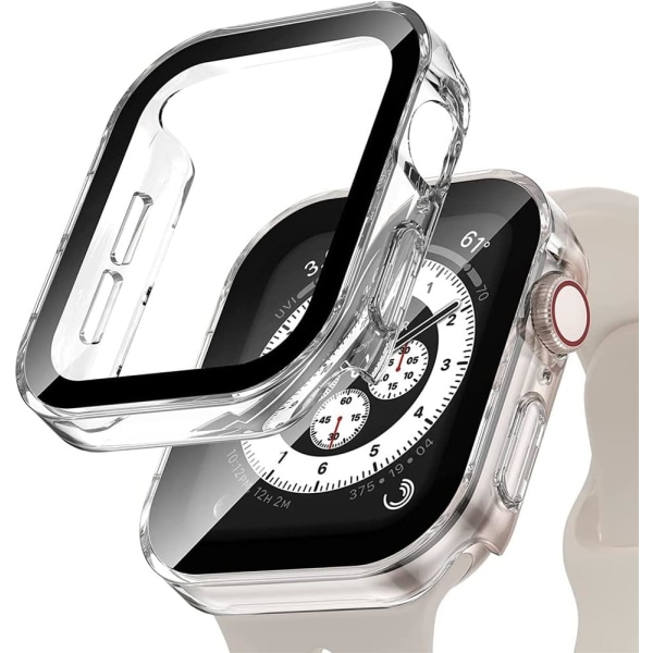 Hårdt fodral för Apple Watch 44mm 45mm 40mm Härdat Clear 41MM