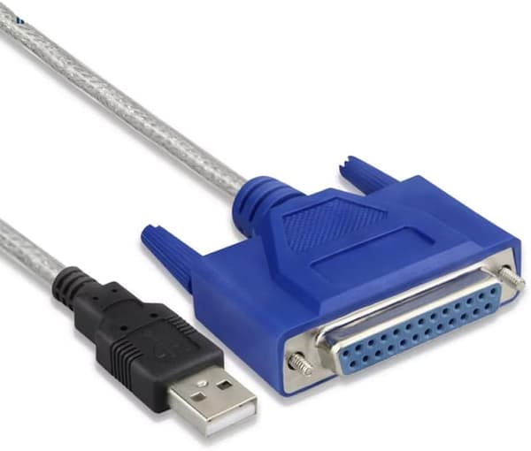 Højkvalitets DB25 USB til hun parallel IEEE 1284 printeradapterkabel