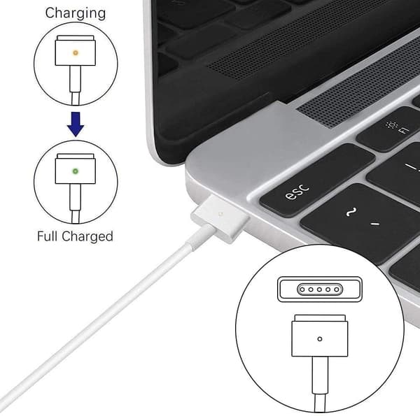 Universal oplader, AC 60W T-Tip strømadapter oplader erstatning for Mac Pro 13 tommer (til Mac Pro udgivet efter 2012)