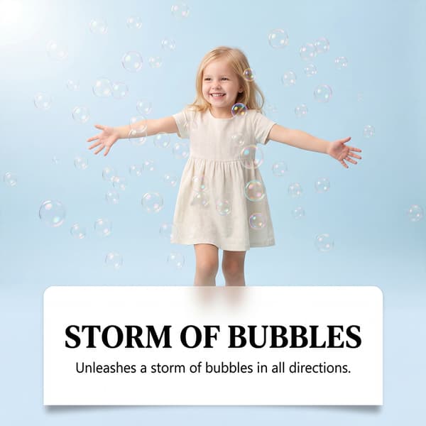 Rymdbubbelpistol Bubbelutgåva (Blå)