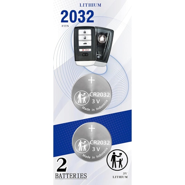 Batteribyte för nyckelbricka till Acura (2014-2021) ILX MDX RDX RLX TLX Smart Key Remote för FCC ID: ACJ932HK1210A, A2C32523200, A2C