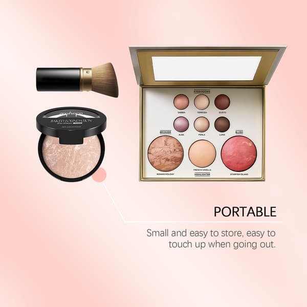 Makeup Palette Sæt 03# Multifunktionelt Makeupværktøj Kombination Makeupboks til Scenemakeup, Let Makeup, Nude Makeup, Bærbare Touch-ups