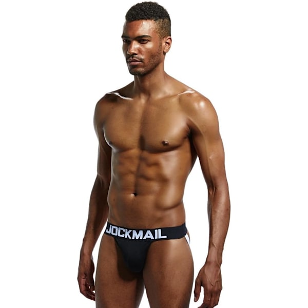 2025 Senaste Modell Herr Jockstrap Underkläder Bred Bälte Atletisk Stöd Herr Trosor Sport Underkläder Jock Strap 204svart XX-Large