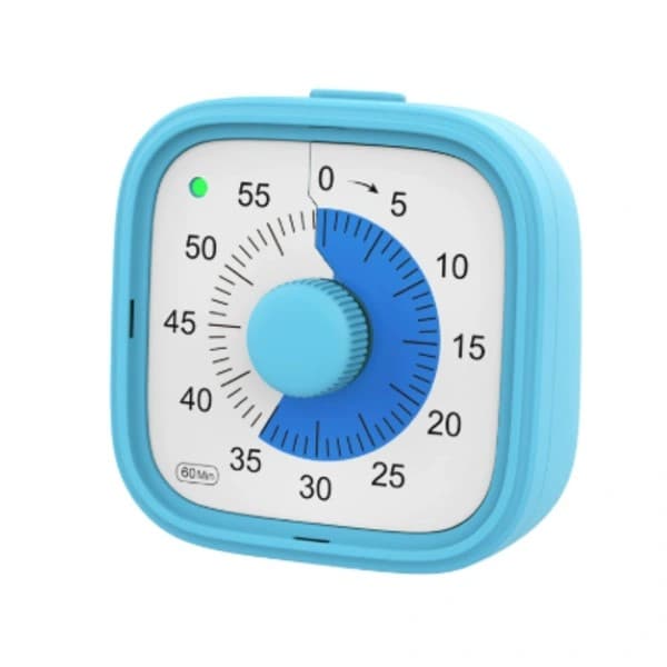 60-minutters visuel timer, studieværktøj til hjemmeundervisningsmaterialer, kontorborde og møder, lydløs tilstand
