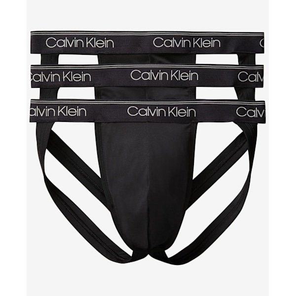 2025 Senaste Modell Herrkalsonger Micro Stretch 3-Pack Jock Strap 3 Svart Medium