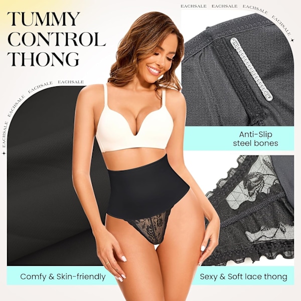 2025 Senaste Modell  Tummy Control Trosa Shapewear Kroppsformande Underkläder Mellanhög Midja Slimmande Trosor Formande Spets Girdle Trosa f