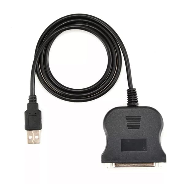 til DB25 printerkabel, USB A han til 25-benet DB25 hun IEEE 1284 parallel printerkonverterkabel