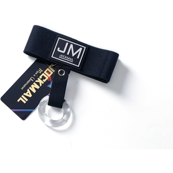2025 Senaste Modell Herr Jockstrap Sexiga Underkläder Stretch Sömlösa Atletiska Stöd med Avtagbara Underkläder 2-pack Svart+svart Medium