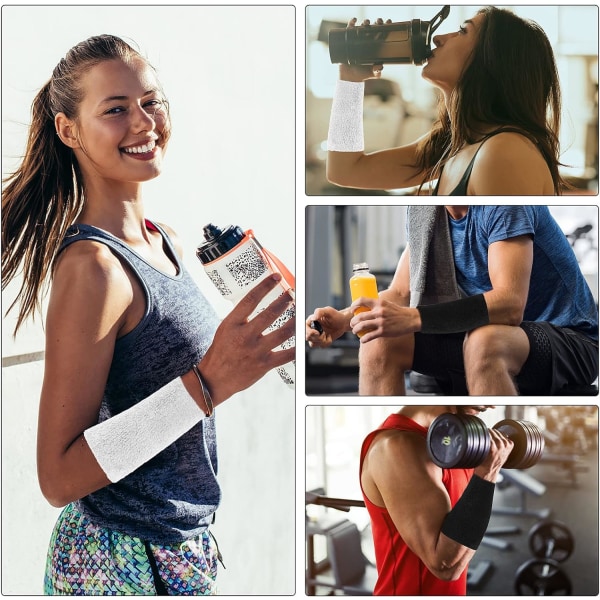 Sports Armband - Elastiska Athletic Wrist Svettband för män och kvinnor