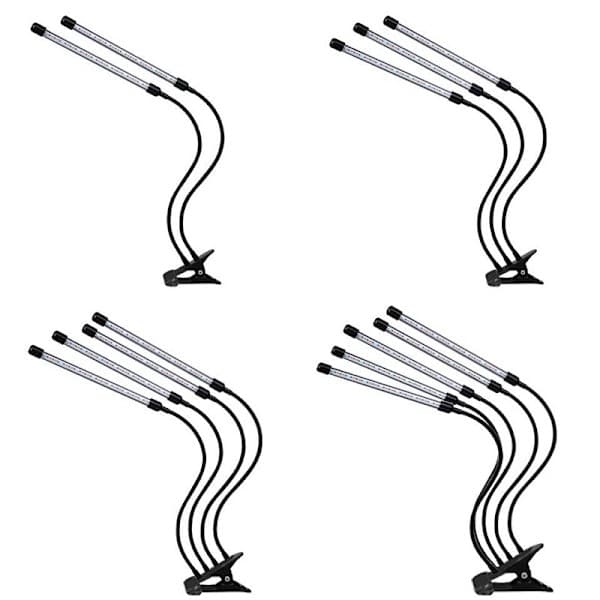 Justerbart plantelys - LED, timer svart