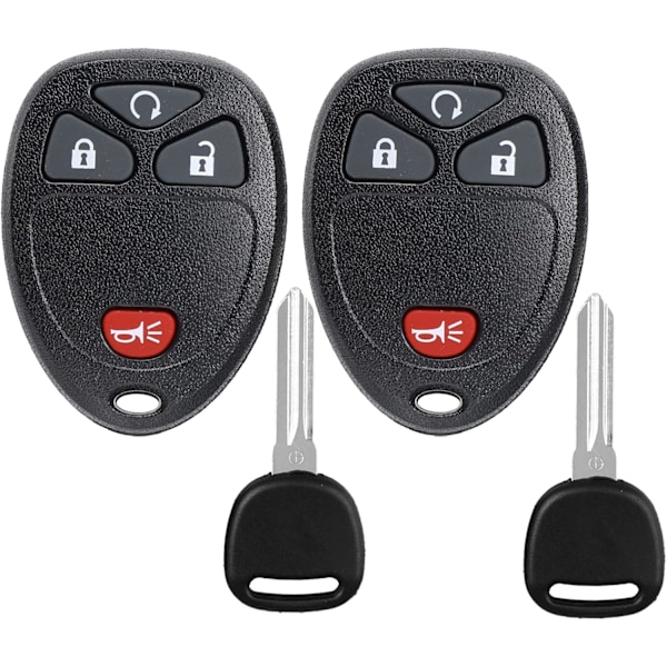 Nyckelbricka med tändningsnyckelersättning för Chevy Silverado Equinox Traverse Tahoe Avalanche GMC Sierra 1500 2500 3500 HD Yukon Satu