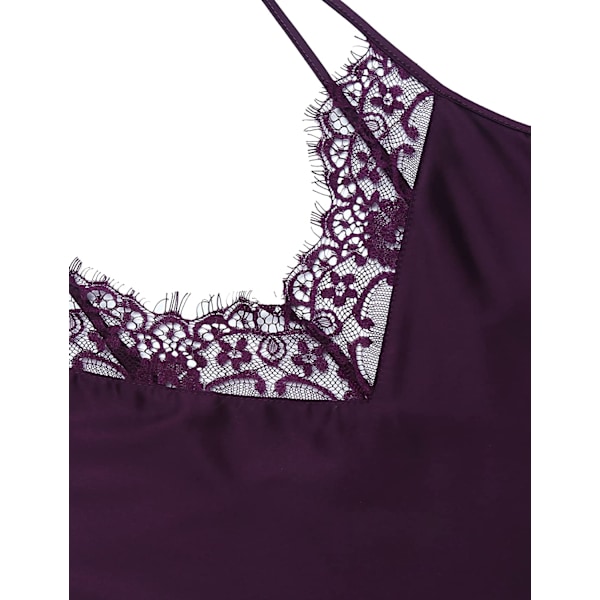 2025 Senaste Modell Sovkläder Sexiga Underkläder Nattlinne Spets Chemise Satin Slip Siden Negligé Nattlinne Brud Babydoll för Kvinnor