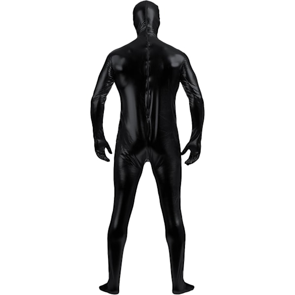 2025 Senaste Modell Blank Spandex Öppen Ansikte Helkroppsdräkt Zentai Dräkt för Vuxna och Barn Svart Stor
