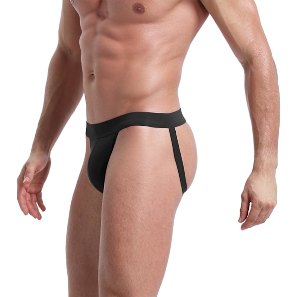 2025 Senaste Modell Herr Jock Strap för Dagligt Bruk, Klassisk Jockstrap Herr Tanga Underkläder Atletisk Support för Vardagsbruk Svart 4-pack Svart X