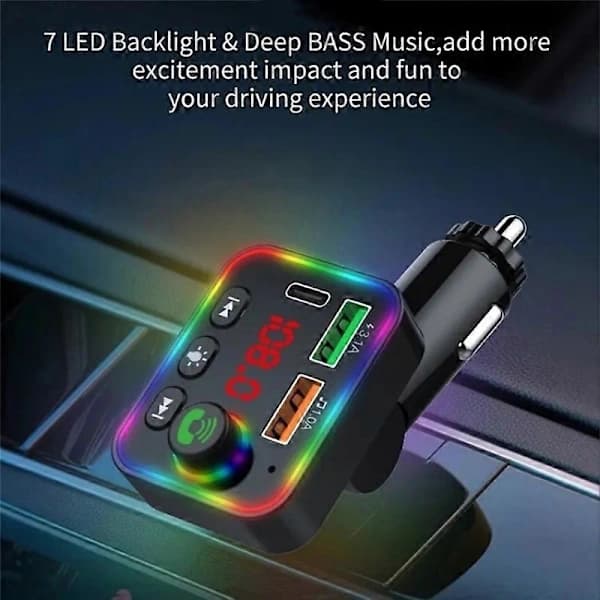 Biloplader understøtter U-disk Bluetooth håndfri opkald P4