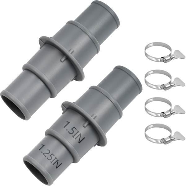 Högkvalitativ helt ny Poolslang Adapter Koppling 1-1/4\" eller 1-1/2\" Plast Pool Dammsugarslang Adapter för Swimmingpool V