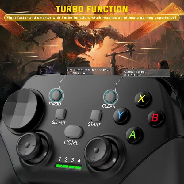 2025 Seneste Model Trådløs Mobil Gaming Controller til iPhone, Android, iPad, Tablet, PC, Telefon Controller med Telefonholder Understøtter Cloud
