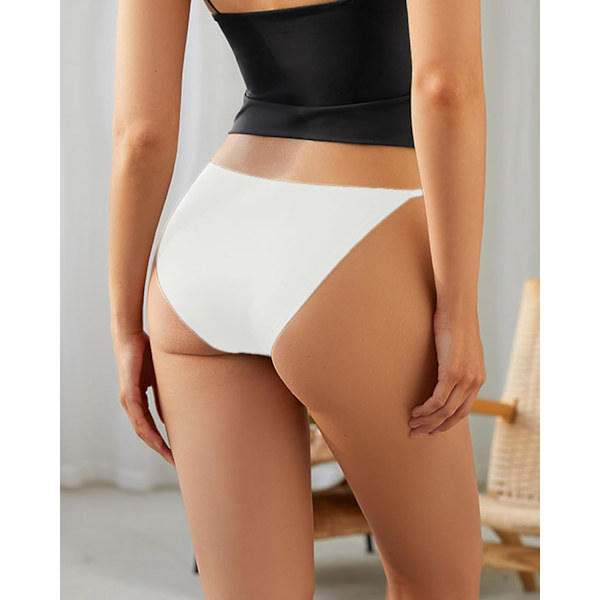 2025 Senaste Modell Sexiga G-string Trosor för Kvinnor Underkläder Låg Midja Hipster Underkläder Vit X-Large