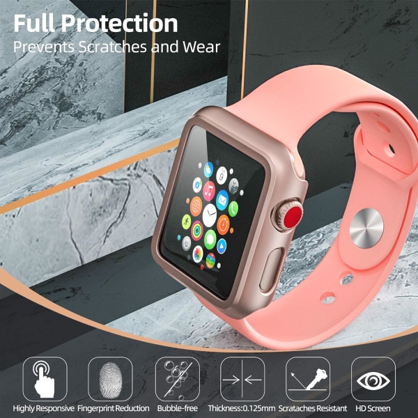 Kompatibel för Apple Watch Series 3 / Series 2 Case med skärm