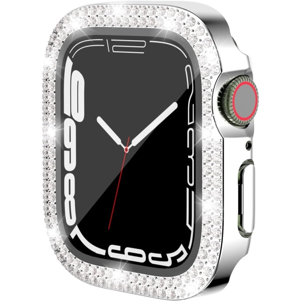 Bling Case för Apple Watch Series 6 5 4 SE 40mm härdat glasskärm