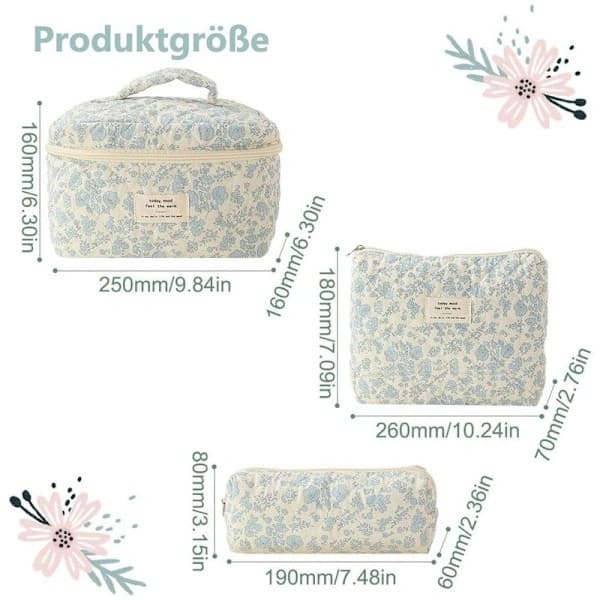 3-pak - Toilettaske E