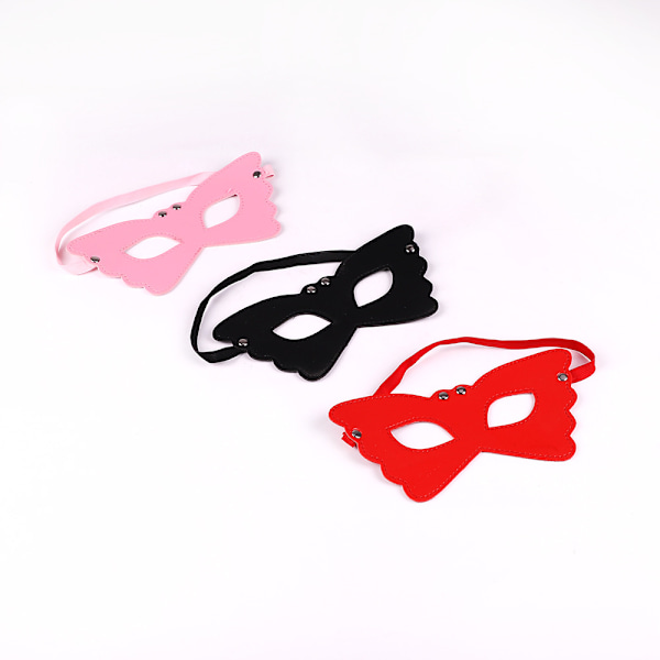 3 Vuxenprodukter Roliga Ögonmasker i Läder med Fjärilsdesign