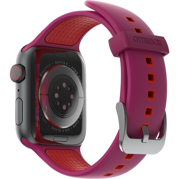 Heldagsband för Apple Watch 42mm/44mm/45mm Pink/Red 42/44/45mm