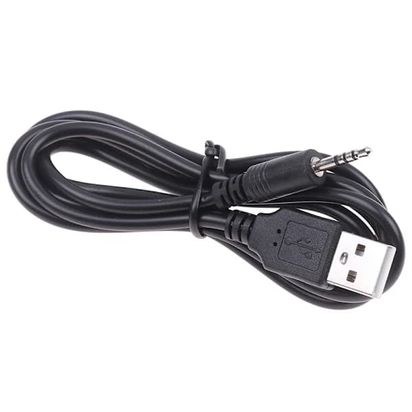 USB-laddningskabel för Synchros E40BT/E50BT hörlurar svart