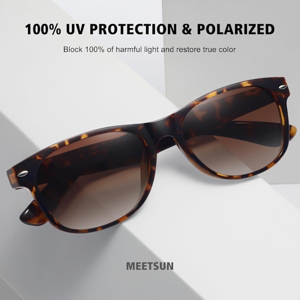 2025 Senaste Modell Klassiska Polariserade Solglasögon för Kvinnor Män Trendiga Retro Solglasögon för Bilkörning UV-Skydd (3-pack) (3-pack) Bla